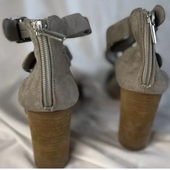 Carlos By Carlos Santana Strappy heels Size 6 Suede Light Brown - Picture 6 of 7